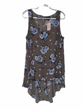 Torrid Floral High-Low Tunic Tank Top NWT